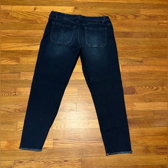 Wit and Widsom size 12 dark blue denim skinny stretch fit jeans. NWOTs - Picture 2 of 2